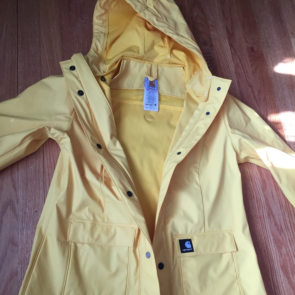 Carhartt Yellow Rain coat (Utility jacket style)